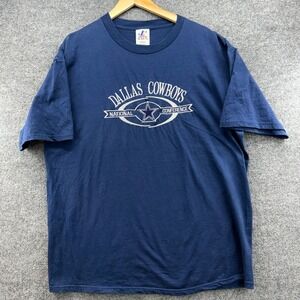 Dallas Cowboys National Conference T Shirt XL Blue Logo Athletic Mens Football